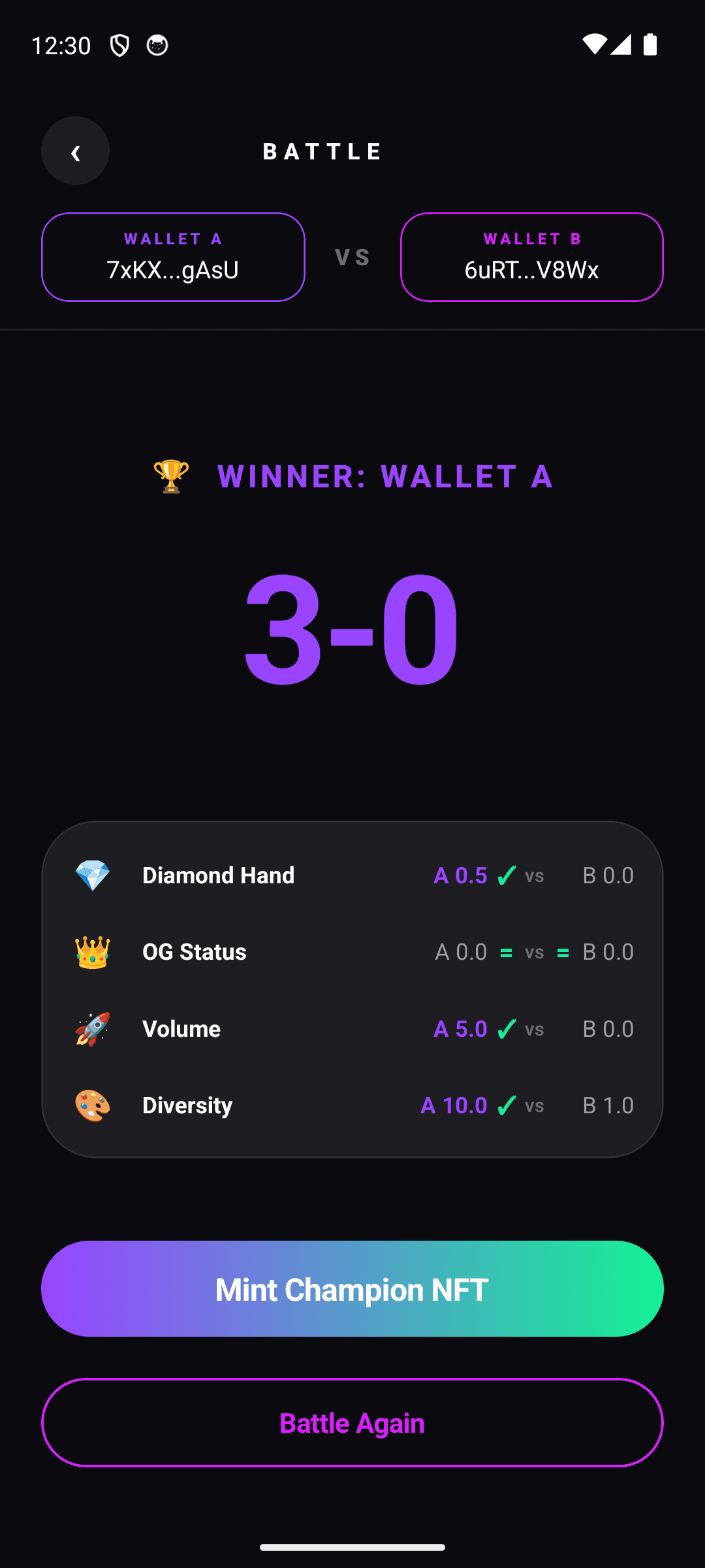 Wallet Battles